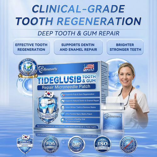 【Flagship store🗽】Glimmerly®  Tideglusib Fast‑Dissolving Tooth & Gum Repair Oral Strips  (Supports tooth repair and helps relieve gum discomfort and other common oral concerns)