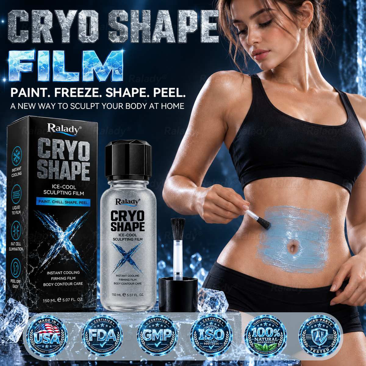 𝑹𝒂𝒍𝒂𝒅𝒚® 𝑪𝒓𝒚𝒐𝑺𝒉𝒂𝒑𝒆 𝑰𝒄𝒆-𝑪𝒐𝒐𝒍 𝑺𝒄𝒖𝒍𝒑𝒕𝒊𝒏𝒈 𝑭𝒊𝒍𝒎🏆(𝐖𝐞𝐢𝐠𝐡𝐭 𝐋𝐨𝐬𝐬, 𝐑𝐞𝐝𝐮𝐜𝐞𝐬 𝐖𝐚𝐭𝐞𝐫 𝐑𝐞𝐭𝐞𝐧𝐭𝐢𝐨𝐧、 𝐒𝐮𝐩𝐩𝐨𝐫𝐭𝐬 𝐋𝐲𝐦𝐩𝐡𝐚𝐭𝐢𝐜 𝐃𝐫𝐚𝐢𝐧𝐚𝐠𝐞)