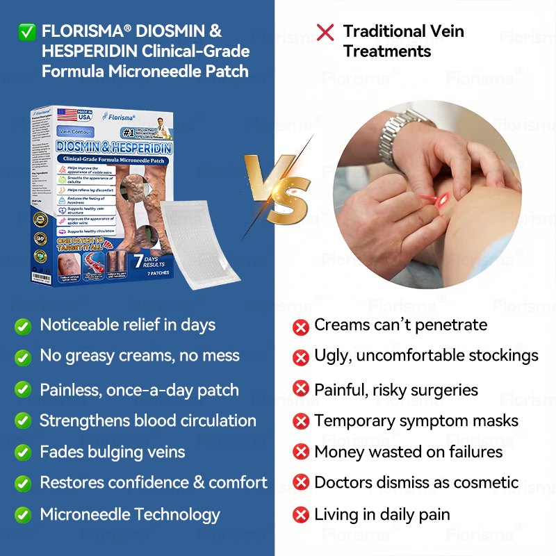 One Patch a Day. Visible Vein Relief in Just 7 Days 👨‍⚕️ 𝑭𝑳𝑶𝑹𝑰𝑺𝑴𝑨® 𝑫𝑰𝑶𝑺𝑴𝑰𝑵 & 𝑯𝑬𝑺𝑷𝑬𝑹𝑰𝑫𝑰𝑵 𝑪𝒍𝒊𝒏𝒊𝒄𝒂𝒍-𝑮𝒓𝒂𝒅𝒆 𝑭𝒐𝒓𝒎𝒖𝒍𝒂 𝑴𝒊𝒄𝒓𝒐𝒏𝒆𝒆𝒅𝒍𝒆 𝑷𝒂𝒕𝒄𝒉 ⚡ 𝗔𝗱𝘃𝗮𝗻𝗰𝗲𝗱 𝗛𝗲𝗿𝗯𝗮𝗹 𝗕𝗹𝗲𝗻𝗱 𝗧𝗮𝗿𝗴𝗲𝘁𝘀 𝗦𝗽𝗶𝗱𝗲𝗿 𝗩𝗲𝗶𝗻𝘀 & 𝗥𝗲𝗹𝗶𝗲𝘃𝗲𝘀 𝗛𝗲𝗮𝘃𝘆, 𝗧𝗶𝗿𝗲𝗱 𝗟𝗲𝗴𝘀