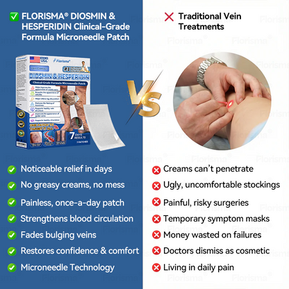 One Patch a Day. Visible Vein Relief in Just 7 Days 👨‍⚕️ 𝑭𝑳𝑶𝑹𝑰𝑺𝑴𝑨® 𝑫𝑰𝑶𝑺𝑴𝑰𝑵 & 𝑯𝑬𝑺𝑷𝑬𝑹𝑰𝑫𝑰𝑵 𝑪𝒍𝒊𝒏𝒊𝒄𝒂𝒍-𝑮𝒓𝒂𝒅𝒆 𝑭𝒐𝒓𝒎𝒖𝒍𝒂 𝑴𝒊𝒄𝒓𝒐𝒏𝒆𝒆𝒅𝒍𝒆 𝑷𝒂𝒕𝒄𝒉 ⚡ 𝗔𝗱𝘃𝗮𝗻𝗰𝗲𝗱 𝗛𝗲𝗿𝗯𝗮𝗹 𝗕𝗹𝗲𝗻𝗱 𝗧𝗮𝗿𝗴𝗲𝘁𝘀 𝗦𝗽𝗶𝗱𝗲𝗿 𝗩𝗲𝗶𝗻𝘀 & 𝗥𝗲𝗹𝗶𝗲𝘃𝗲𝘀 𝗛𝗲𝗮𝘃𝘆, 𝗧𝗶𝗿𝗲𝗱 𝗟𝗲𝗴𝘀