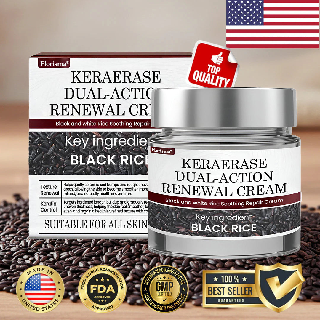 Florisma® KeraErase Dual-Action Renewal Cream 💎 Discover smooth, clear, and even-looking skin again with a gentle, botanical formula that targets and renews skin irregularities, skin tags, and keratin buildup without irritation👨‍🔬