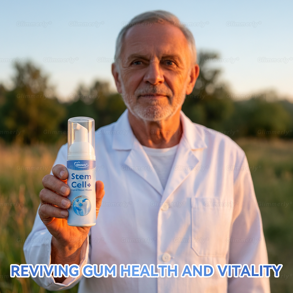 Glimmerly® Stem Cell Gingival Repair Mousse 🦷 Tooth Enamel Regeneration • Tartar Dissolver • Gum Strengthener • Deep-Clean Foaming Formula