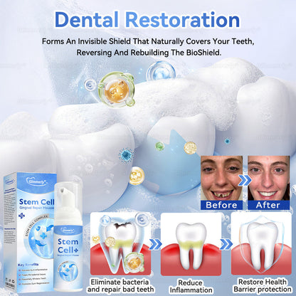 Glimmerly® Stem Cell Gingival Repair Mousse 🦷 Tooth Enamel Regeneration • Tartar Dissolver • Gum Strengthener • Deep-Clean Foaming Formula