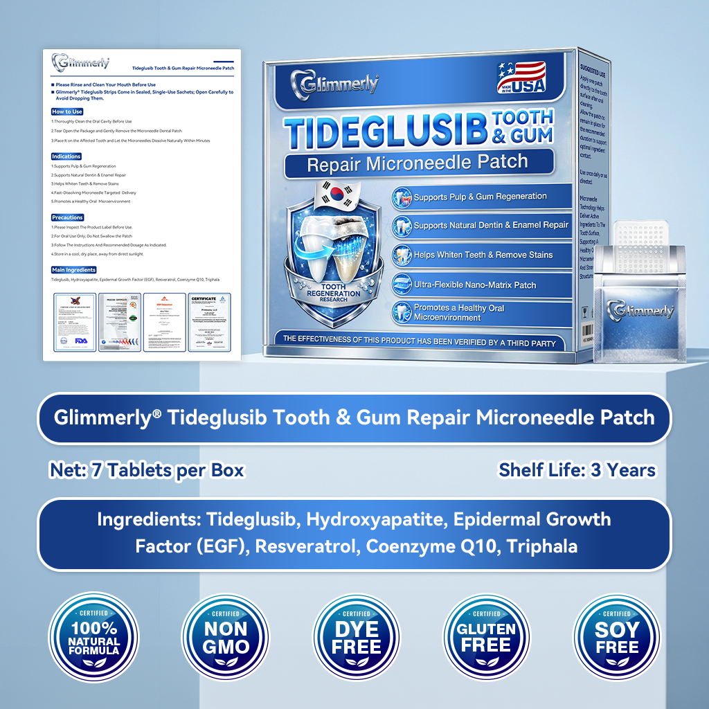 Smile instantly 🦷 𝐆𝐥𝐢𝐦𝐦𝐞𝐫𝐥𝐲® 𝐓𝐢𝐝𝐞𝐠𝐥𝐮𝐬𝐢𝐛 𝐓𝐨𝐨𝐭𝐡 & 𝐆𝐮𝐦 𝐑𝐞𝐩𝐚𝐢𝐫 𝐌𝐢𝐜𝐫𝐨𝐧𝐞𝐞𝐝𝐥𝐞 𝐏𝐚𝐭𝐜𝐡  | 𝐀𝐝𝐯𝐚𝐧𝐜𝐞𝐝 𝐒𝐭𝐞𝐦-𝐂𝐞𝐥𝐥 𝐀𝐜𝐭𝐢𝐯𝐚𝐭𝐢𝐨𝐧 𝐓𝐞𝐞𝐭𝐡 𝐒𝐭𝐫𝐢𝐩𝐬(🦷𝐑𝐞𝐛𝐮𝐢𝐥𝐝 𝐄𝐧𝐚𝐦𝐞𝐥 & 𝐃𝐞𝐧𝐭𝐢𝐧 • 𝐒𝐭𝐫𝐞𝐧𝐠𝐭𝐡𝐞𝐧 𝐆𝐮𝐦𝐬 • 𝐄𝐫𝐚𝐝𝐢𝐜𝐚𝐭𝐞 𝐓𝐚𝐫𝐭𝐚𝐫 & 𝐎𝐝𝐨𝐫 • 𝐒𝐭𝐨𝐩 𝐓𝐨𝐨𝐭𝐡 𝐒𝐞𝐧𝐬𝐢𝐭𝐢𝐯𝐢𝐭𝐲)