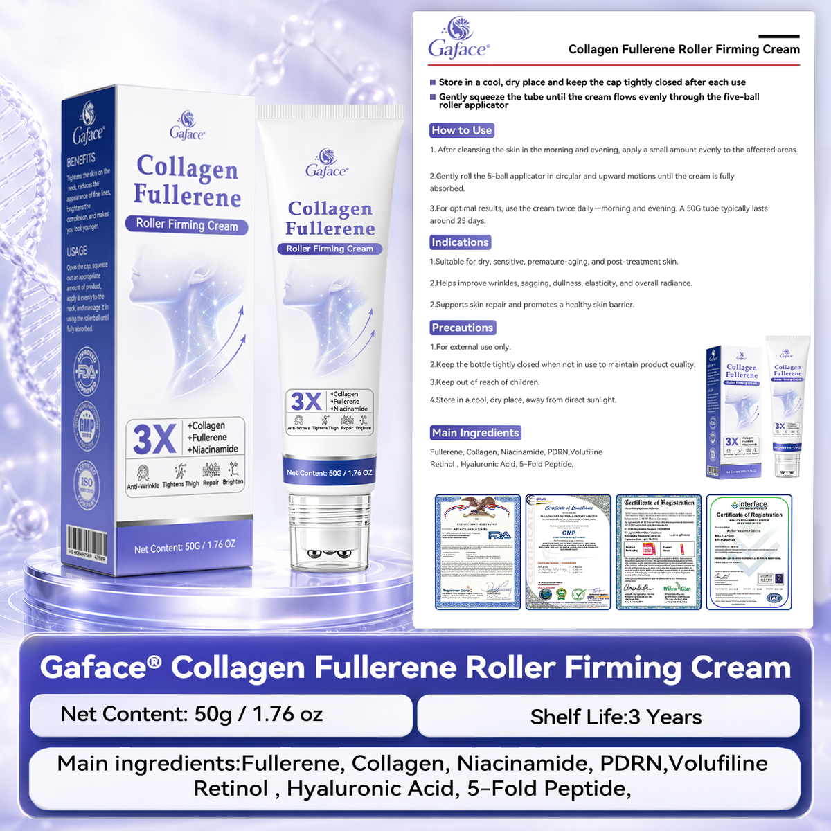 𝐆𝐚𝐟𝐚𝐜𝐞® 𝐂𝐨𝐥𝐥𝐚𝐠𝐞𝐧 & 𝐅𝐮𝐥𝐥𝐞𝐫𝐞𝐧𝐞 𝐑𝐨𝐥𝐥𝐞𝐫 𝐅𝐢𝐫𝐦𝐢𝐧𝐠 𝐂𝐫𝐞𝐚𝐦⏰Enjoy an exclusive 30% discount⏰