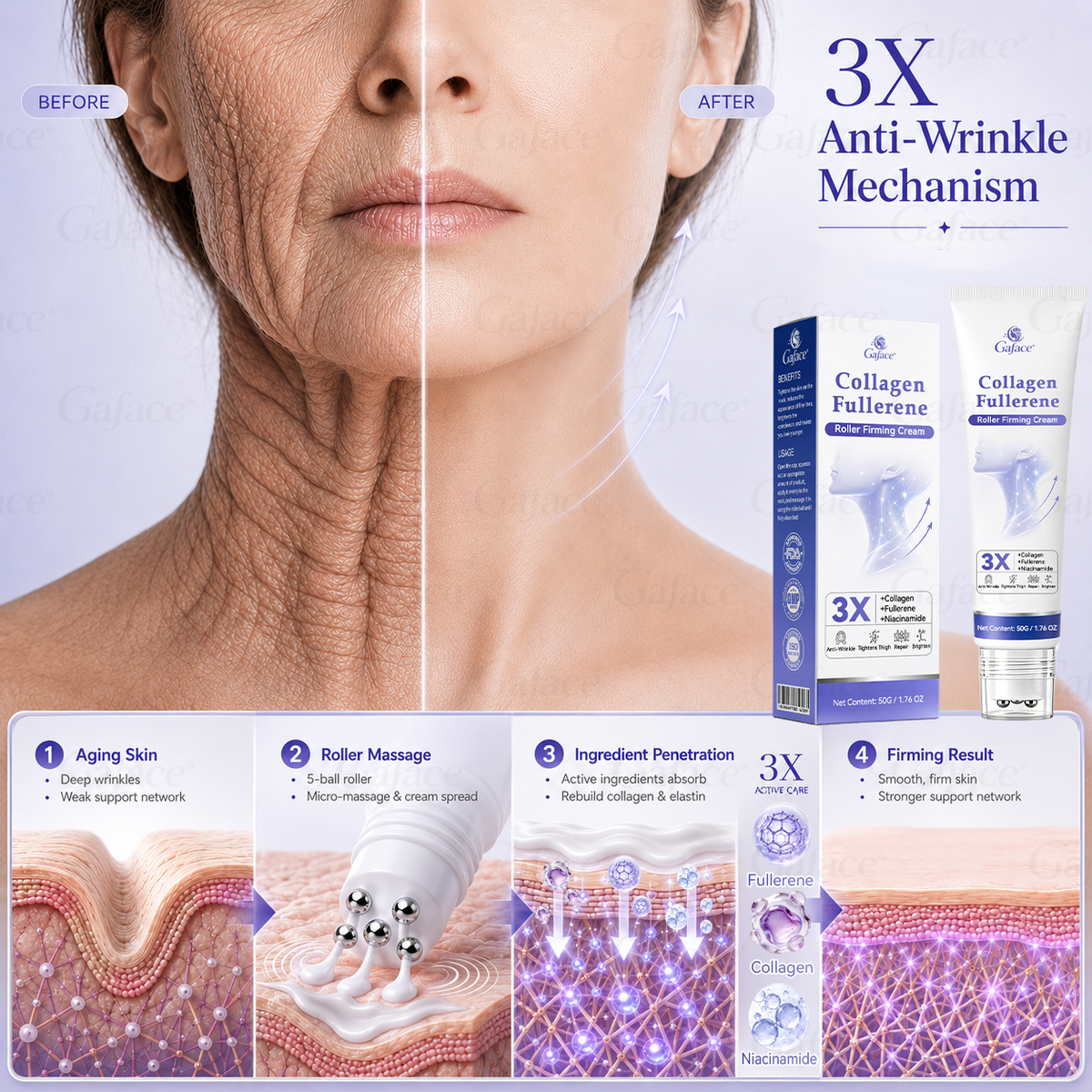 𝐆𝐚𝐟𝐚𝐜𝐞® 𝐂𝐨𝐥𝐥𝐚𝐠𝐞𝐧 & 𝐅𝐮𝐥𝐥𝐞𝐫𝐞𝐧𝐞 𝐑𝐨𝐥𝐥𝐞𝐫 𝐅𝐢𝐫𝐦𝐢𝐧𝐠 𝐂𝐫𝐞𝐚𝐦⏰Enjoy an exclusive 30% discount⏰