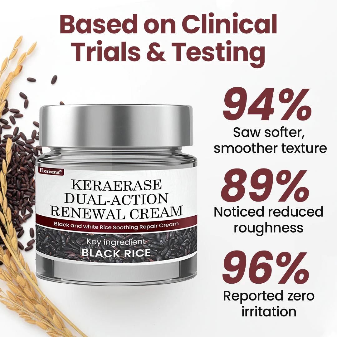 Florisma® KeraErase Dual-Action Renewal Cream 💎 Discover smooth, clear, and even-looking skin again with a gentle, botanical formula that targets and renews skin irregularities, skin tags, and keratin buildup without irritation👨‍🔬