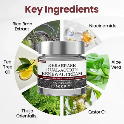 Florisma® KeraErase Dual-Action Renewal Cream – 🛡️Discover smooth, clear, and even-looking skin again with a gentle, botanical formula that targets and renews skin irregularities, skin tags, and keratin buildup without irritation⌛
